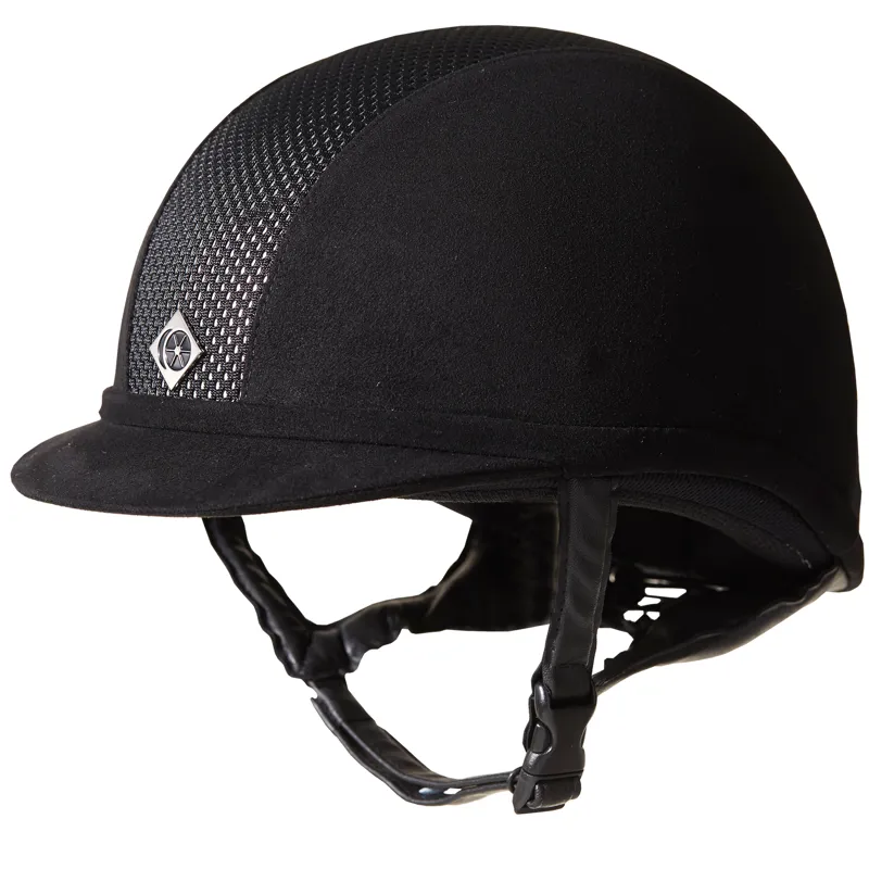 Charles Owen Ayr8 Plus Unisex in Black and Silver in sizes 55cm and under